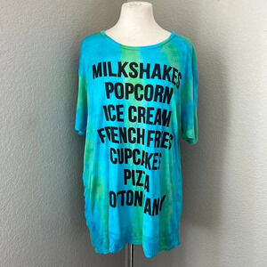 TRES BIEN junk food tie dyed tee